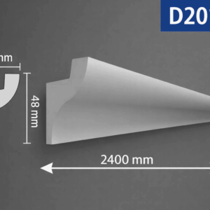 Διακοσμητική Κορνίζα LED D201 – Κρυφός Φωτισμός προς την Οροφή