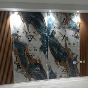 Πάνελ PVC Blue Nile – Γαλαζωπή όψη μαρμάρου