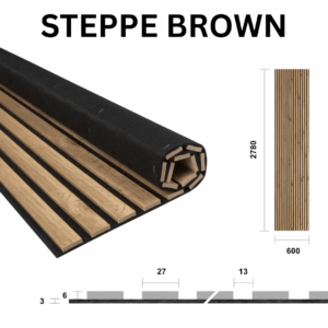 Ηχοαπορροφητικό πάνελ STEPPE BROWN