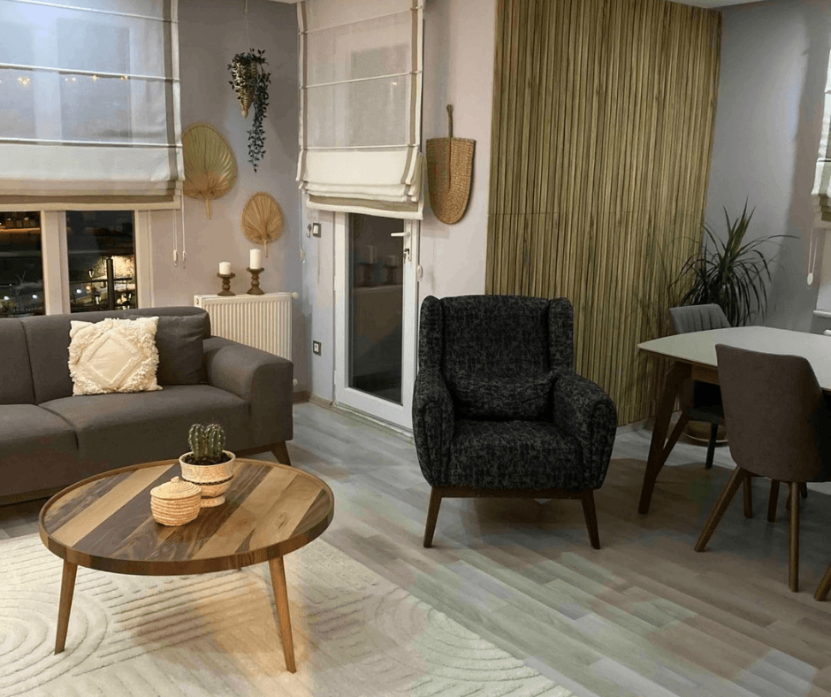 PVC wall panels living room thessaloniki
