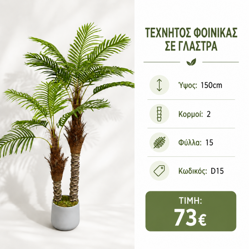 d15 artificial palm