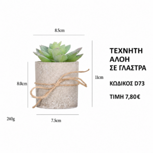 Τεχνητή αλόη D73 – 8,5 x 11 cm