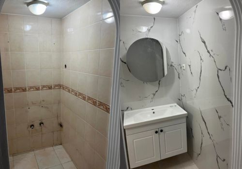 bathroom renovation without removing tiles